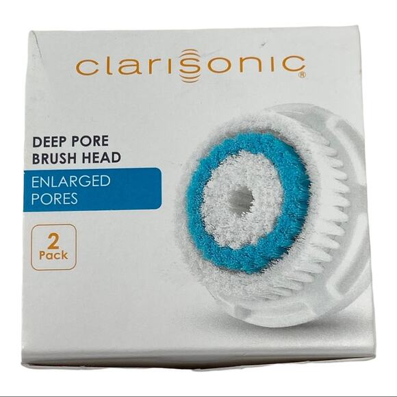 Clarisonic Deep Pore Brush Head - Enlarged Pores 2 Pack New In Box - Picture 6 of 6